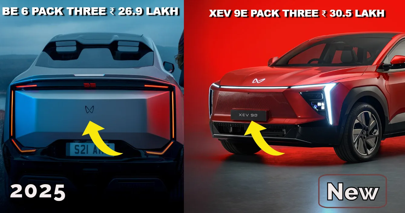 MAHINDRA Top Variant Prices of BE 6 PACK 3 and XEV 9e PACK 3